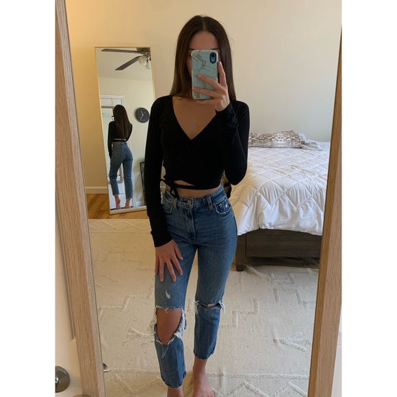 Disruptive Youth Tops - NWOT Disruptive Youth Black Crop Top